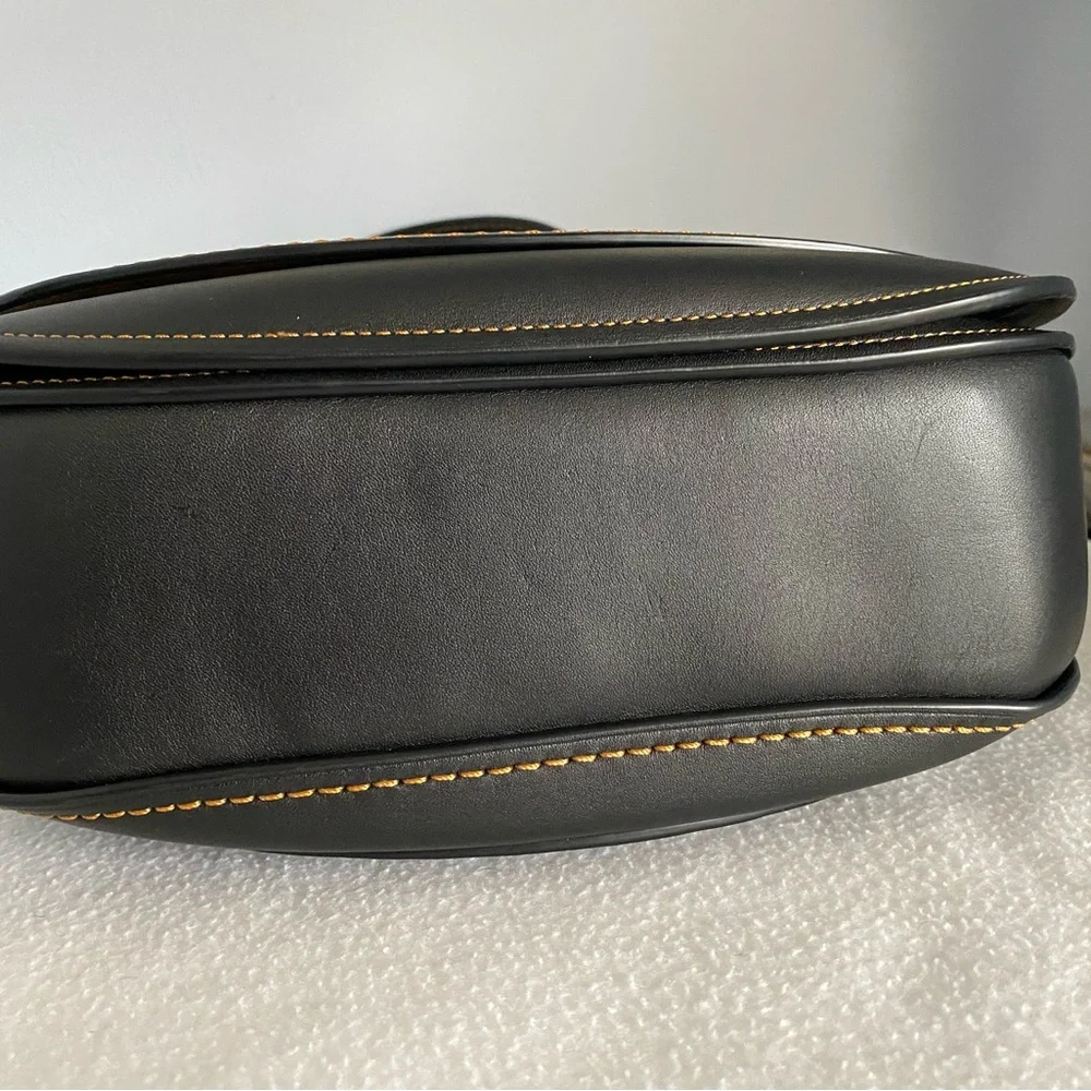 Coach 1941 Saddle Bag with contrasting stitching & matching 1941 Turnlock Wallet - Picture 5 of 16
